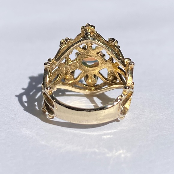 14KT Antique Australian opal ring😍✨ - Picture 9 of 17